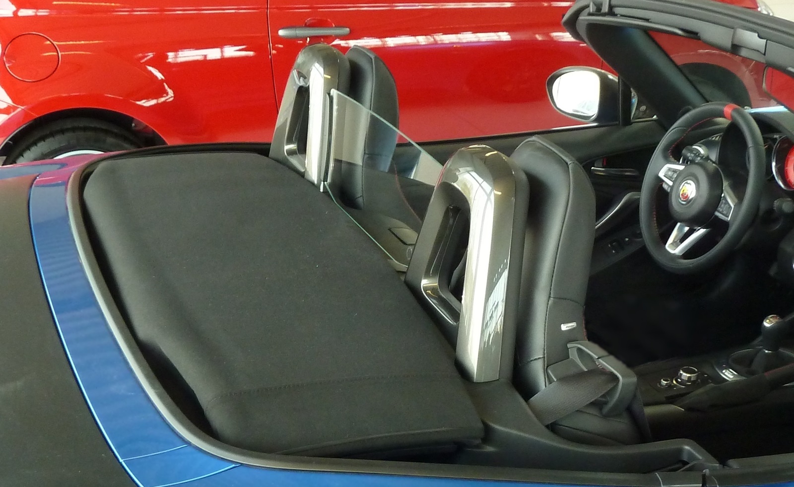 Glaswindschott Glass winddeflector Fiat 124 Spider UR-Windschott